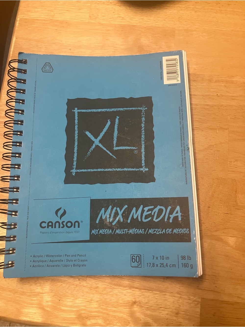 Canon Mix Media Spiral Sketchbook - Blue Cover